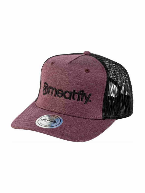 Meatfly Meatfly kšiltovka Horton Trucker Wine Red / Black Logo | Černá | Velikost
