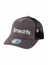 Meatfly Meatfly kšiltovka Horton Trucker Grey / White Logo | Černá | Velikost