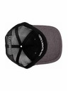 Meatfly Meatfly kšiltovka Horton Trucker Grey / White Logo | Černá | Velikost