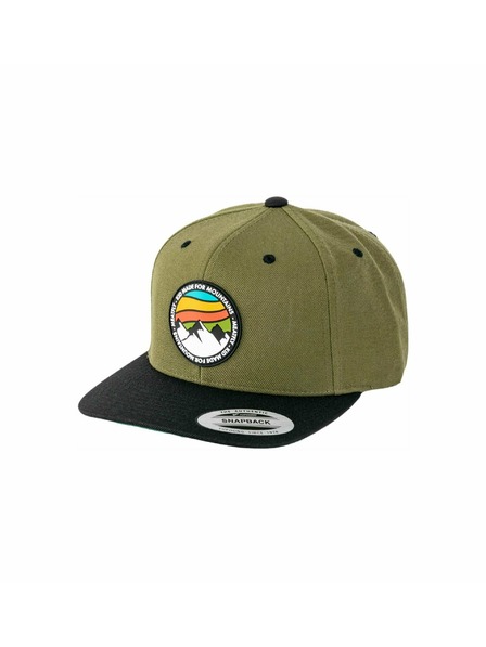 Meatfly Meatfly kšiltovka Flanker Snapback Red Mountain/Olive/Black