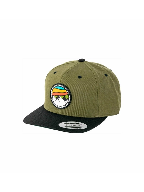 Meatfly Meatfly kšiltovka Flanker Snapback Red Mountain/Olive/Black
