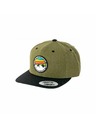 Meatfly Meatfly kšiltovka Flanker Snapback Red Mountain/Olive/Black