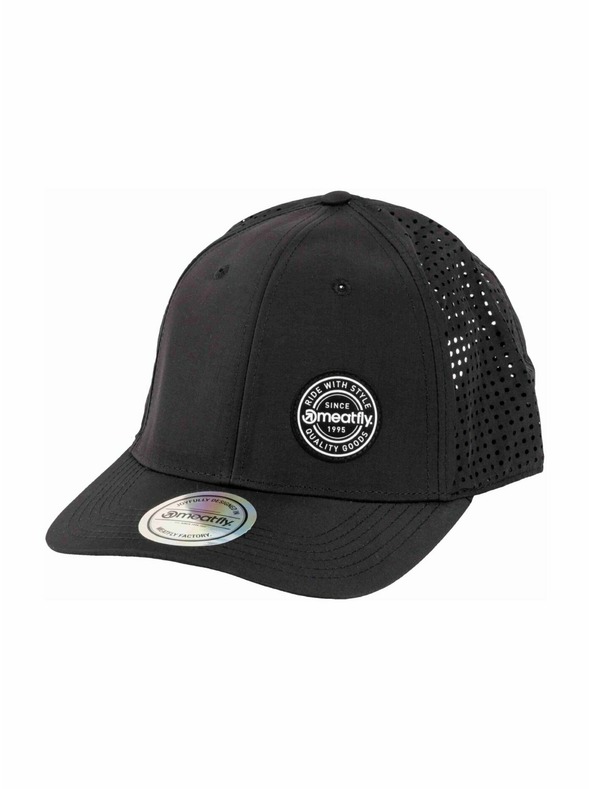 Meatfly Meatfly kšiltovka Ollie Perfor Cap Black Round | Černá |