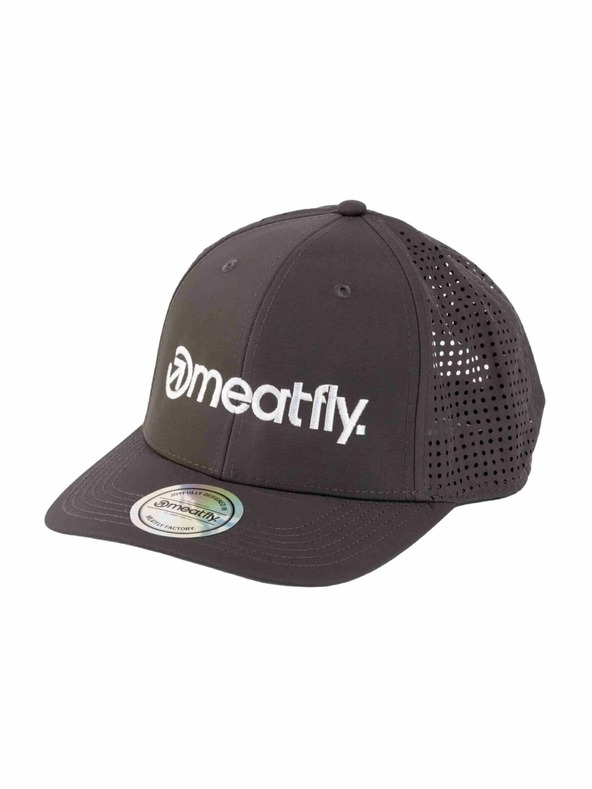 Meatfly Meatfly kšiltovka Nollie Perfor Cap Grey / White Logo | Šedá | Velikost