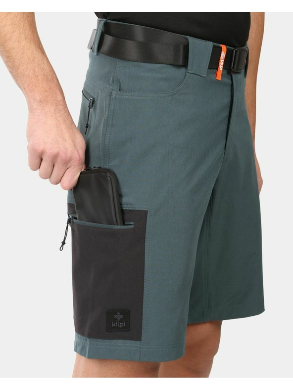 Kilpi Pánské outdoorové kraťasy Kilpi NAVIA-M Tmavě zelená