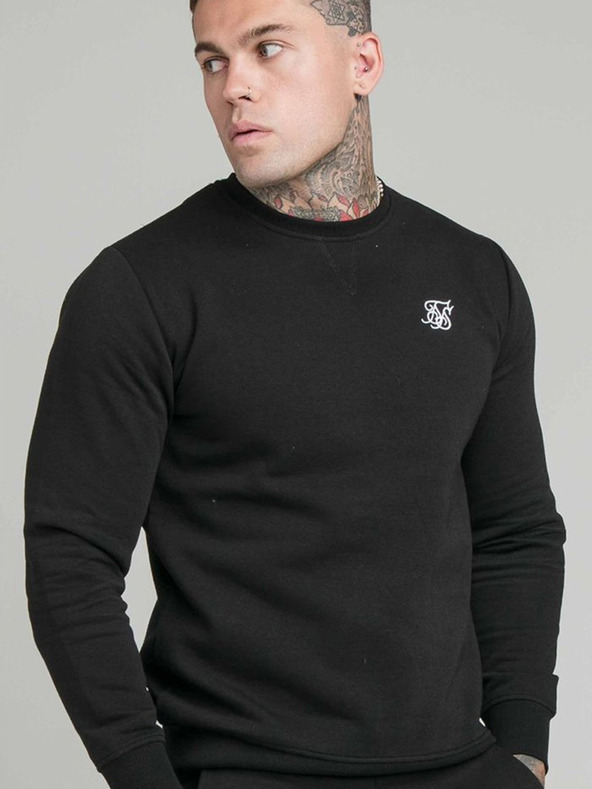 Siksilk Černá pánská mikina  SikSilk