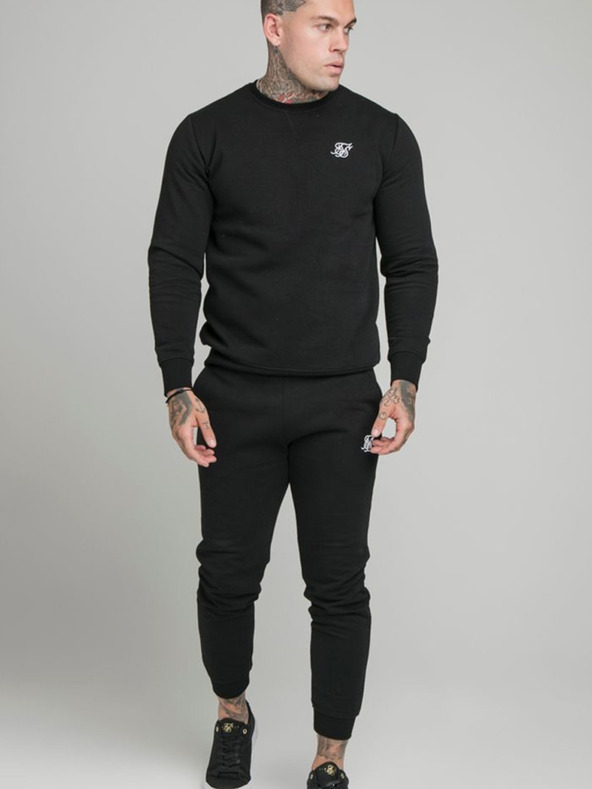 Siksilk Černá pánská mikina  SikSilk