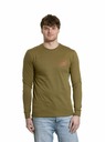 Meatfly Meatfly pánské tričko s dlouhým rukávem Judgement 30 Khaki Green