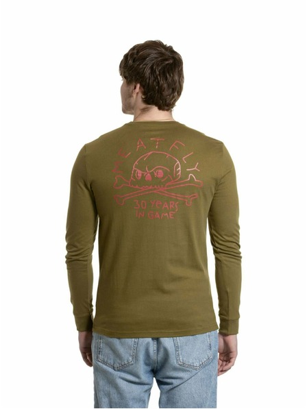 Meatfly Meatfly pánské tričko s dlouhým rukávem Judgement 30 Khaki Green