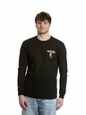 Meatfly Meatfly pánské tričko s dlouhým rukávem Julien Black Skeleton