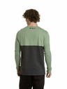 Meatfly Meatfly pánské tričko s dlouhým rukávem Harvey Basil / Charcoal Heather