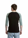 Meatfly Meatfly pánské tričko s dlouhým rukávem Reagan Raglan Dusty Mint / Black