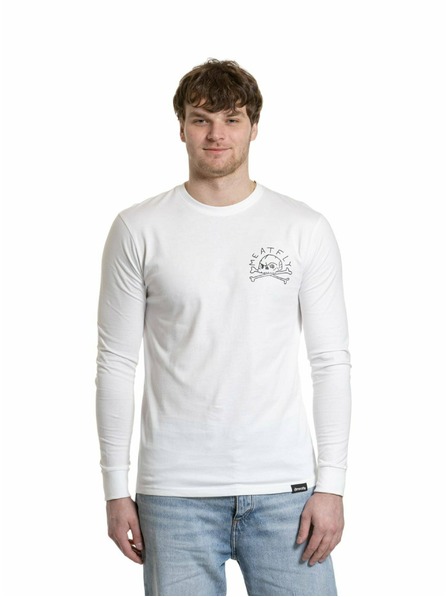 Meatfly Meatfly pánské tričko s dlouhým rukávem Judgement 30 White