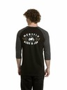 Meatfly Meatfly pánské tričko s dlouhým rukávem Kennedy Raglan Black