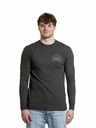 Meatfly Meatfly pánské tričko s dlouhým rukávem Judgement 30 Charcoal Heather | Šedá