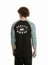 Meatfly Meatfly pánské tričko s dlouhým rukávem Kennedy Raglan Dusty Mint / Black