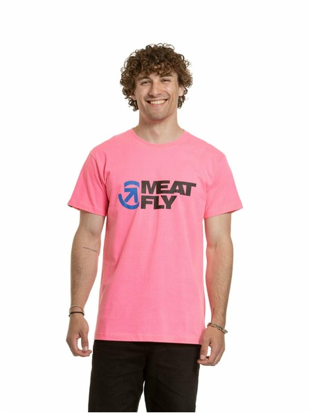 Meatfly Meatfly pánské tričko Revital Neon Pink