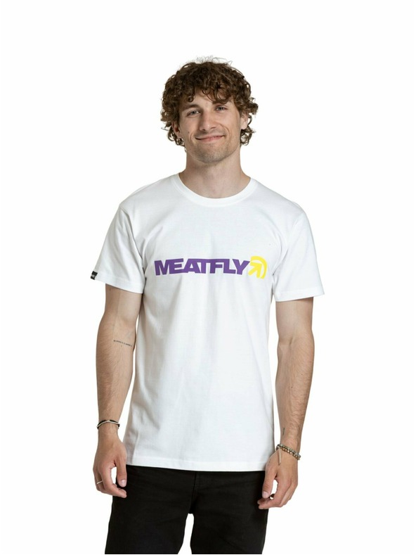 Meatfly Meatfly pánské tričko Logex Lilac / White