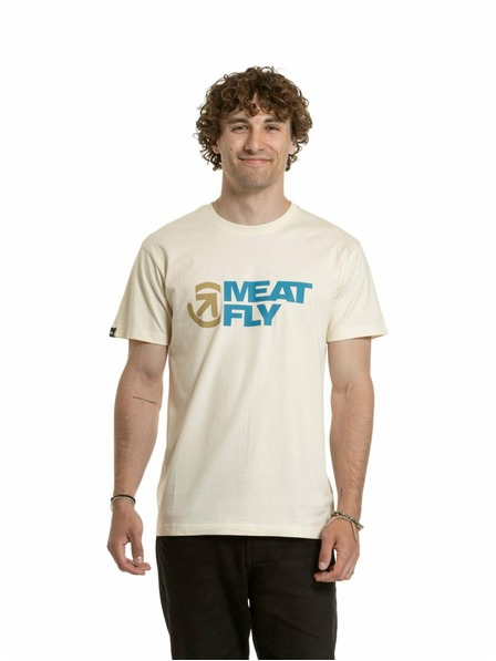 Meatfly Meatfly pánské tričko Revital Blanc | Bílá