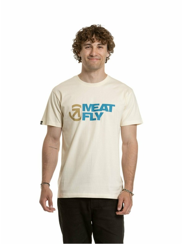 Meatfly Meatfly pánské tričko Revital Blanc | Bílá