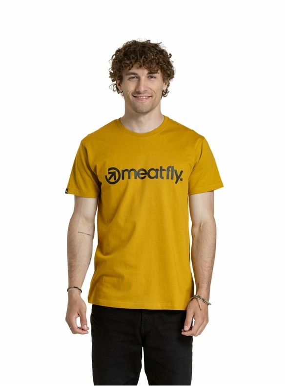 Meatfly Meatfly pánské tričko MF Logo Mustard