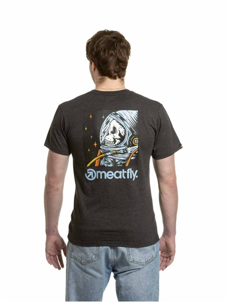 Meatfly Meatfly pánské tričko Cosmic Charcoal Heather