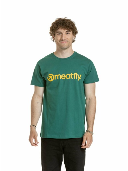 Meatfly Meatfly pánské tričko MF Logo Forest Green