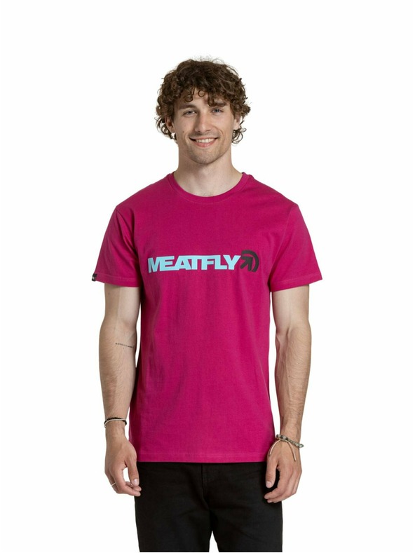 Meatfly Meatfly pánské tričko Logex Dark Violet