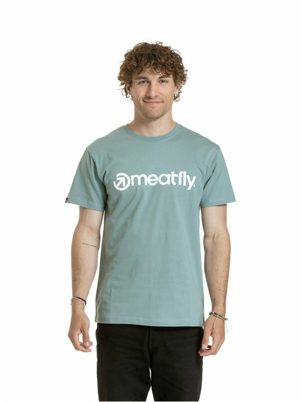 Meatfly Meatfly pánské tričko MF Logo Dusty Mint