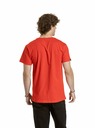 Meatfly Meatfly pánské tričko Striped Logo Bright Red | Červená
