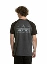 Meatfly Meatfly pánské tričko Ozzy Raglan Charcoal Heather / Black