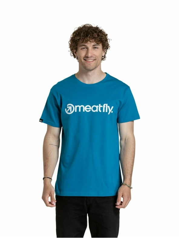 Meatfly Meatfly pánské tričko MF Logo Funky Blue