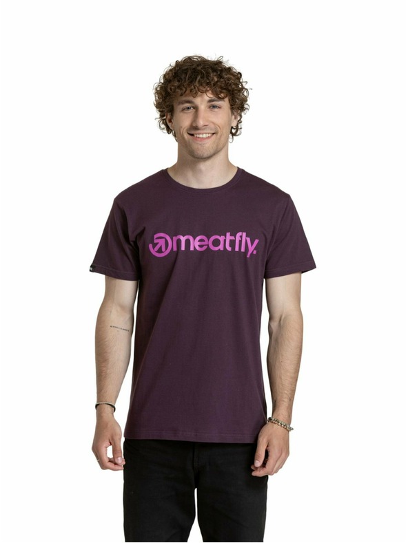 Meatfly Meatfly pánské tričko MF Logo Blackberry