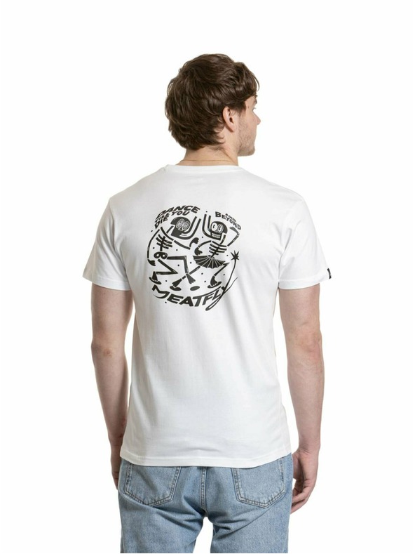 Meatfly Meatfly pánské tričko Keke Dance White