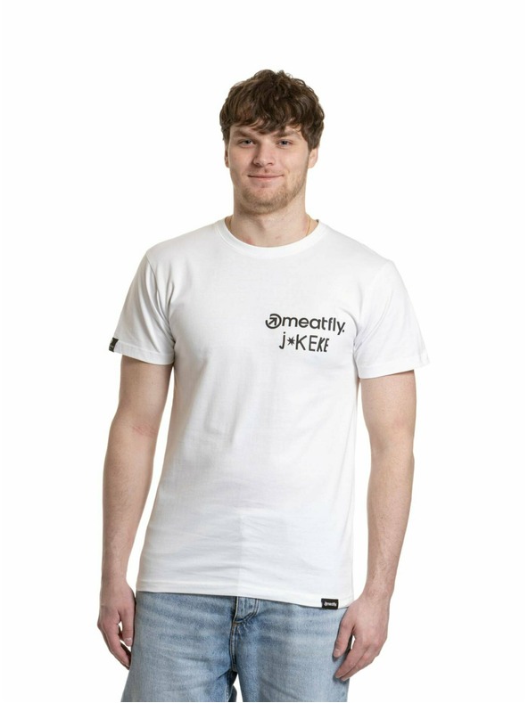 Meatfly Meatfly pánské tričko Keke Dance White