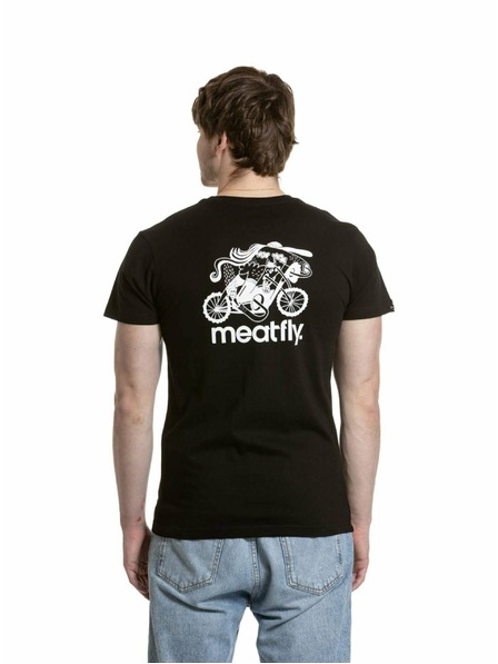 Meatfly Meatfly pánské tričko Keke Moto Black
