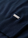 Ombre Clothing Pánská polokošile bez knoflíků - tmavě modrá
