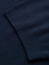 Ombre Clothing Pánská polokošile bez knoflíků - tmavě modrá