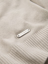 Ombre Clothing Pánská polokošile bez knoflíků - světle šedá