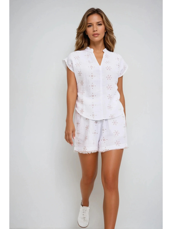 Moodo Dámské kraťasy Moodo - bílé