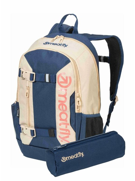 Meatfly Meatfly batoh Basejumper Beige / Sea 22 L + PENÁL | Písková | Objem 22 L