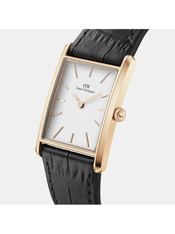 Daniel Wellington Dámské hodinky Daniel Wellington Bound Black Crocodile Rose Gold DW00100698