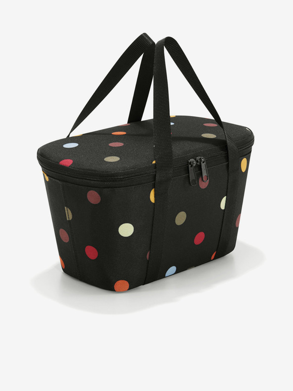 Reisenthel Černá chladící puntíkovaná nákupní taška Reisenthel Coolerbag XS