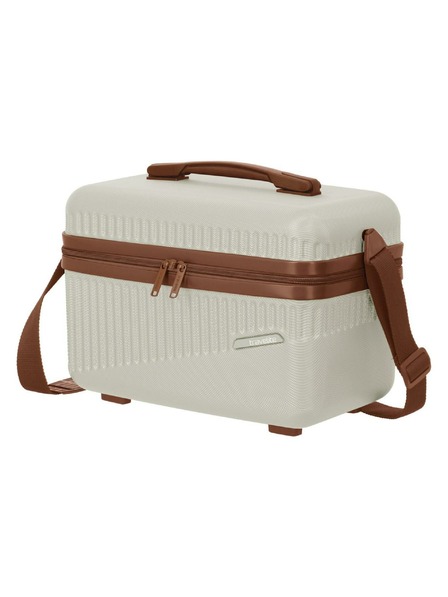 Travelite Kosmetický kufřík Travelite Bali Beautycase White/cognac