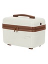 Travelite Kosmetický kufřík Travelite Bali Beautycase White/cognac
