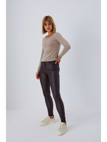 Moodo Fitted wax trousers Moodo