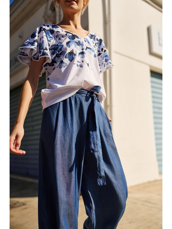 Moodo Dámské kalhoty Moodo - modré