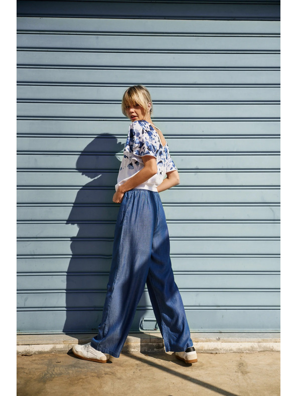 Moodo Dámské kalhoty Moodo - modré