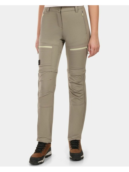 Kilpi Dámské outdoorové odepínací kalhoty Kilpi HOSIO-W Khaki