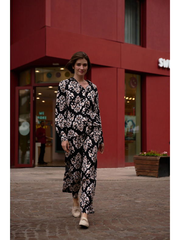 Moodo Dámské kalhoty Moodo – černé